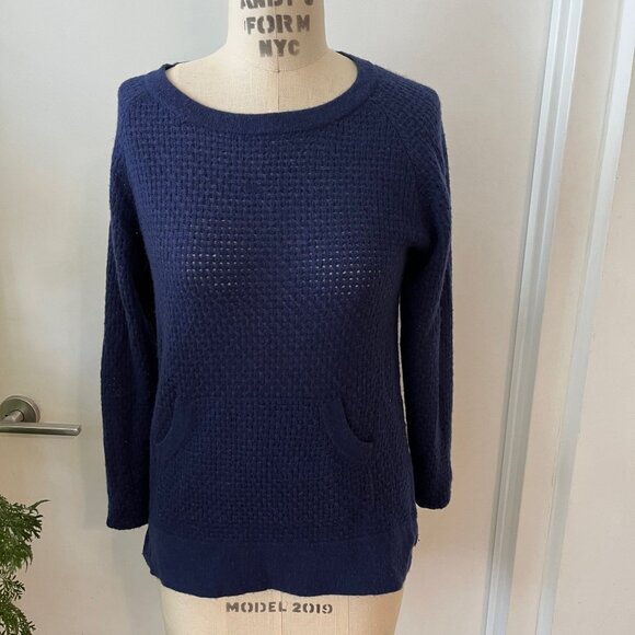 LETARTE Cashmere Waffle Mesh Sweater Size Small - Picture 1 of 7